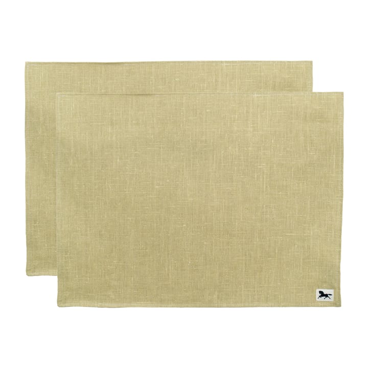 Linen ランチョンマット 34x45 cm 2パック - Olive - Almedahls | アルメダールズ