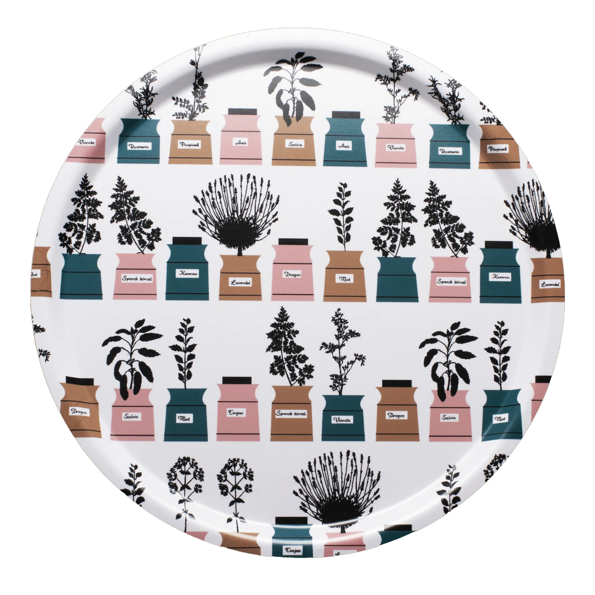 Persons spice トレイ Ø38 cm, Pink-grey Almedahls | アルメダールズ