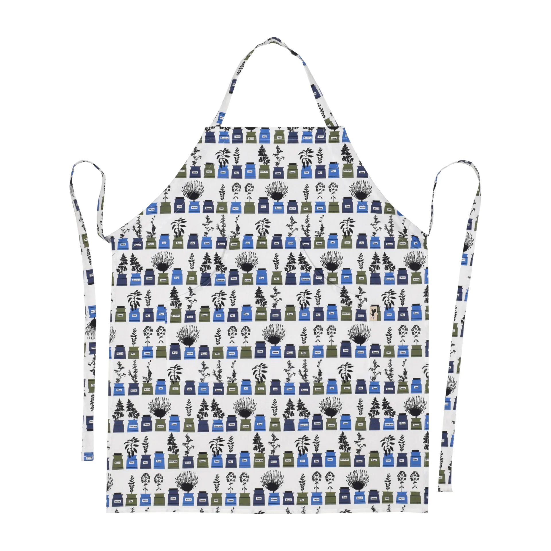 Persons spice cabinet エプロン small pattern, Blue Almedahls | アルメダールズ