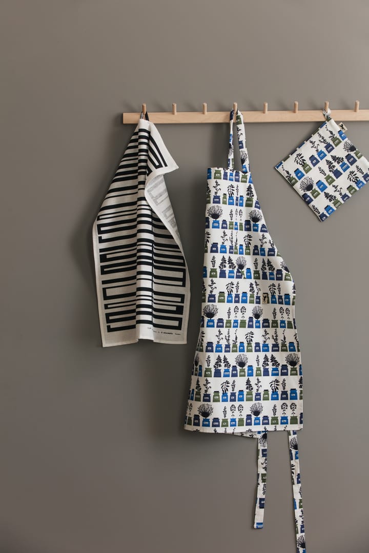 Persons spice cabinet エプロン small pattern, Blue Almedahls | アルメダールズ
