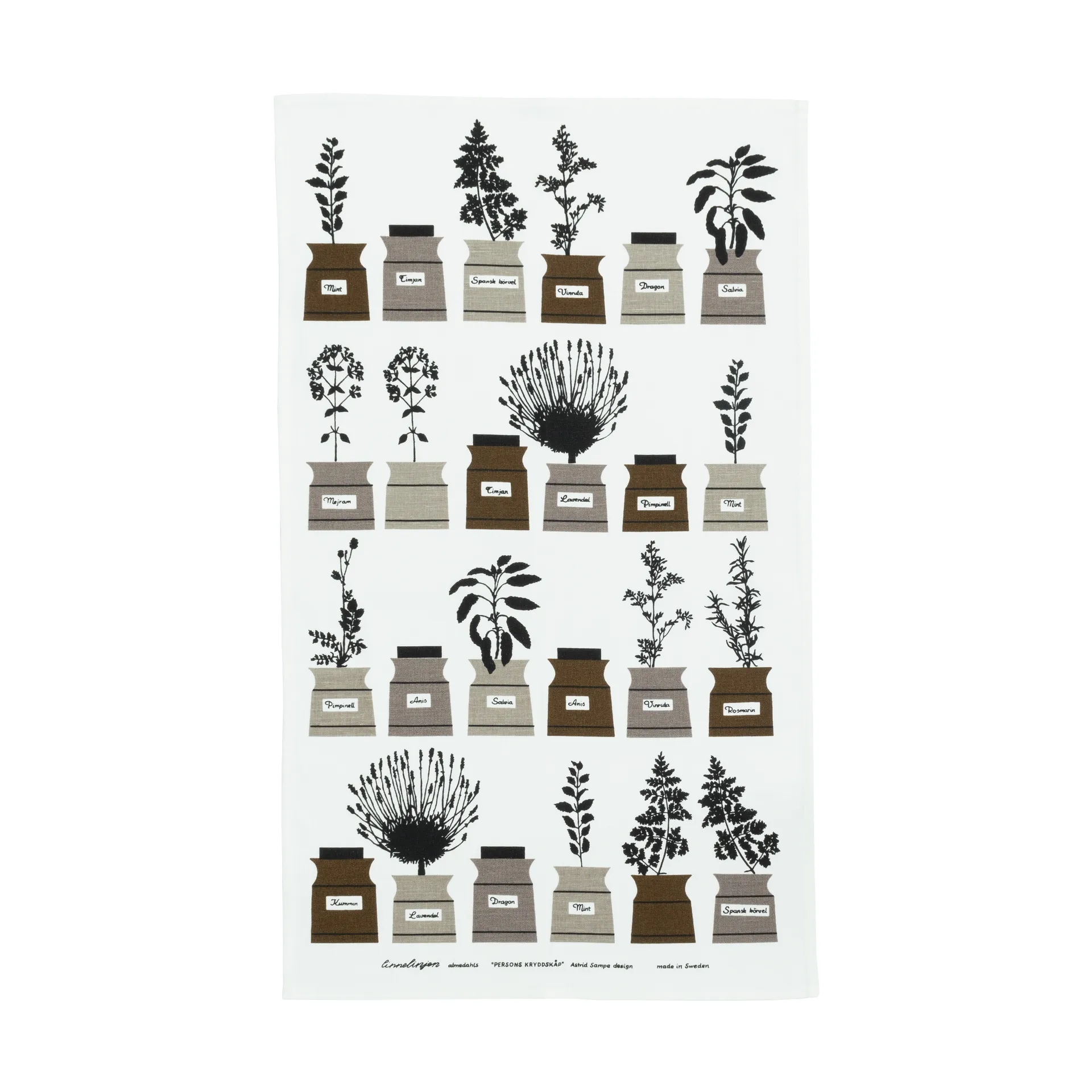 Perssons スパイスカップボード キッチンタオル 47x70 cm, Gray-brown Almedahls | アルメダールズ