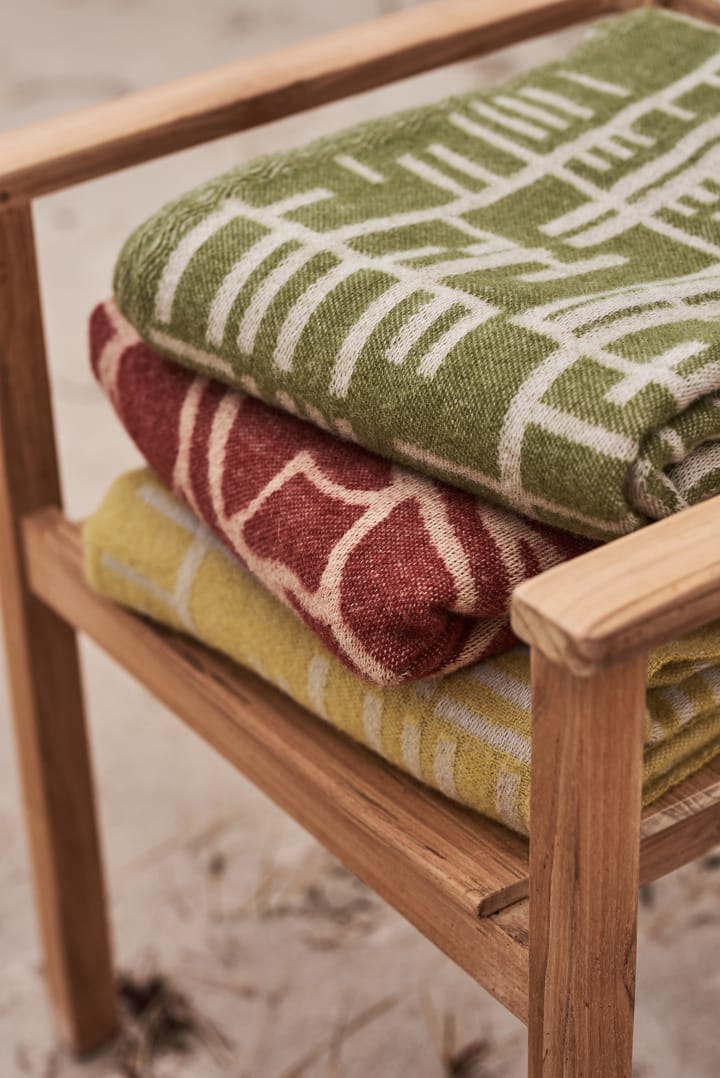 Pickepin スロー 130x170 cm, Moss green-beige Almedahls | アルメダールズ