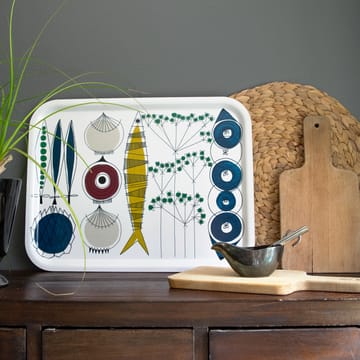 Picknick トレイ 20x27 cm - blue-multi - Almedahls | アルメダールズ