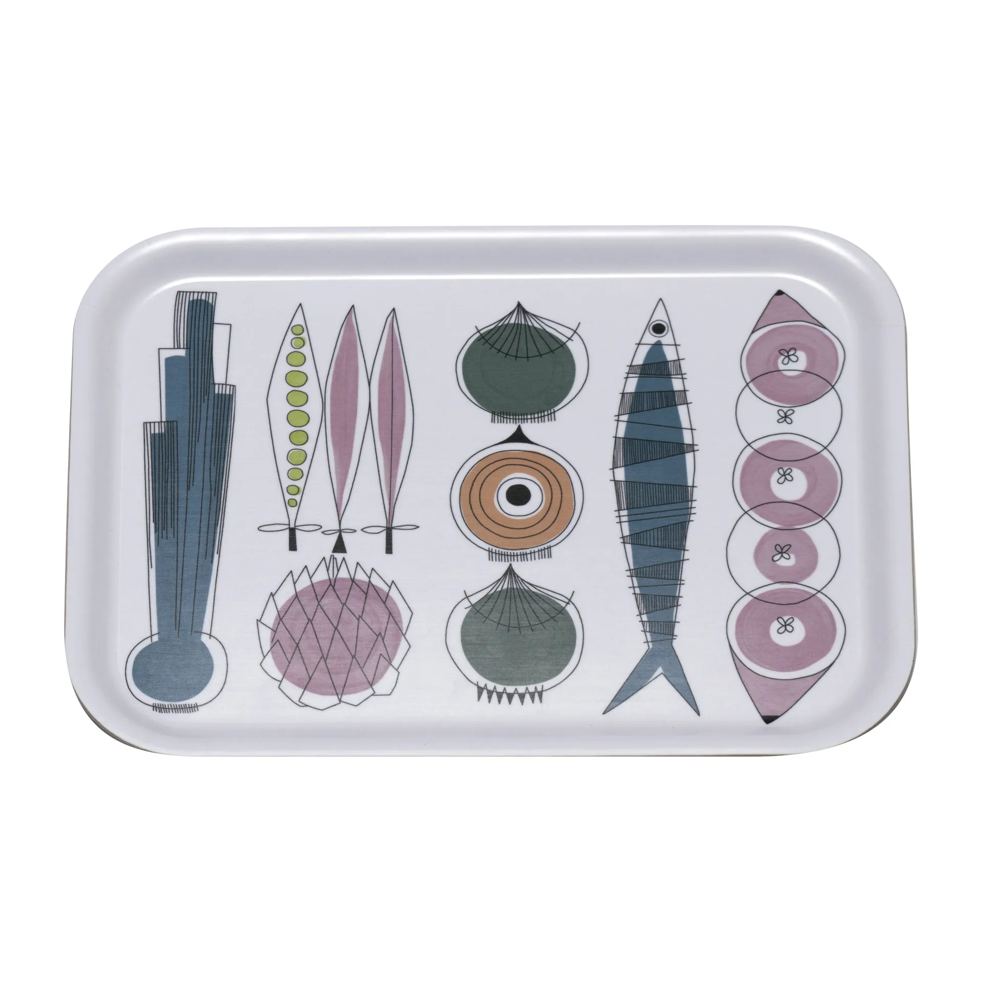 Picknick トレイ 20x27 cm, Blue pink-multi Almedahls | アルメダールズ