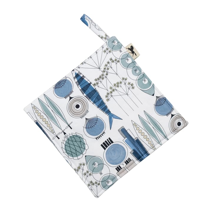 Picknick オーブンミット 23x23 cm small pattern - Blue-beige - Almedahls | アルメダールズ