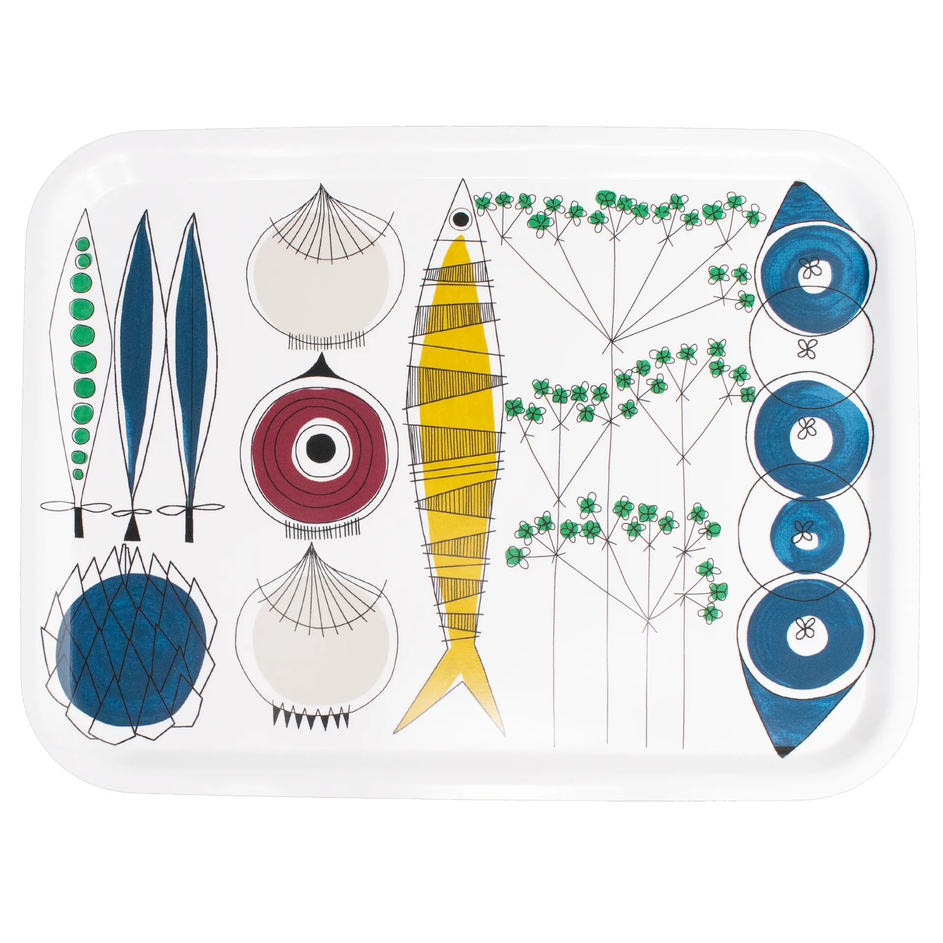Picknick トレイ 33x43 cm, blue-multi Almedahls | アルメダールズ