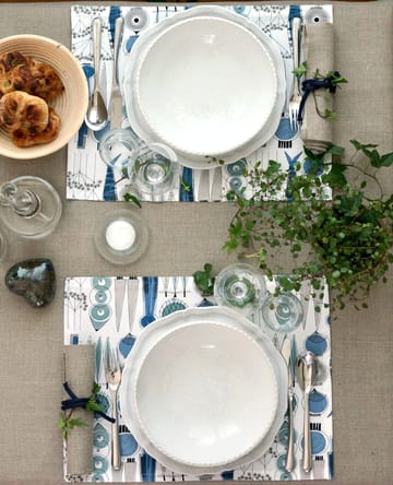 Picknick プレースマット 34x45 cm 2-pack - Blue-beige - Almedahls | アルメダールズ