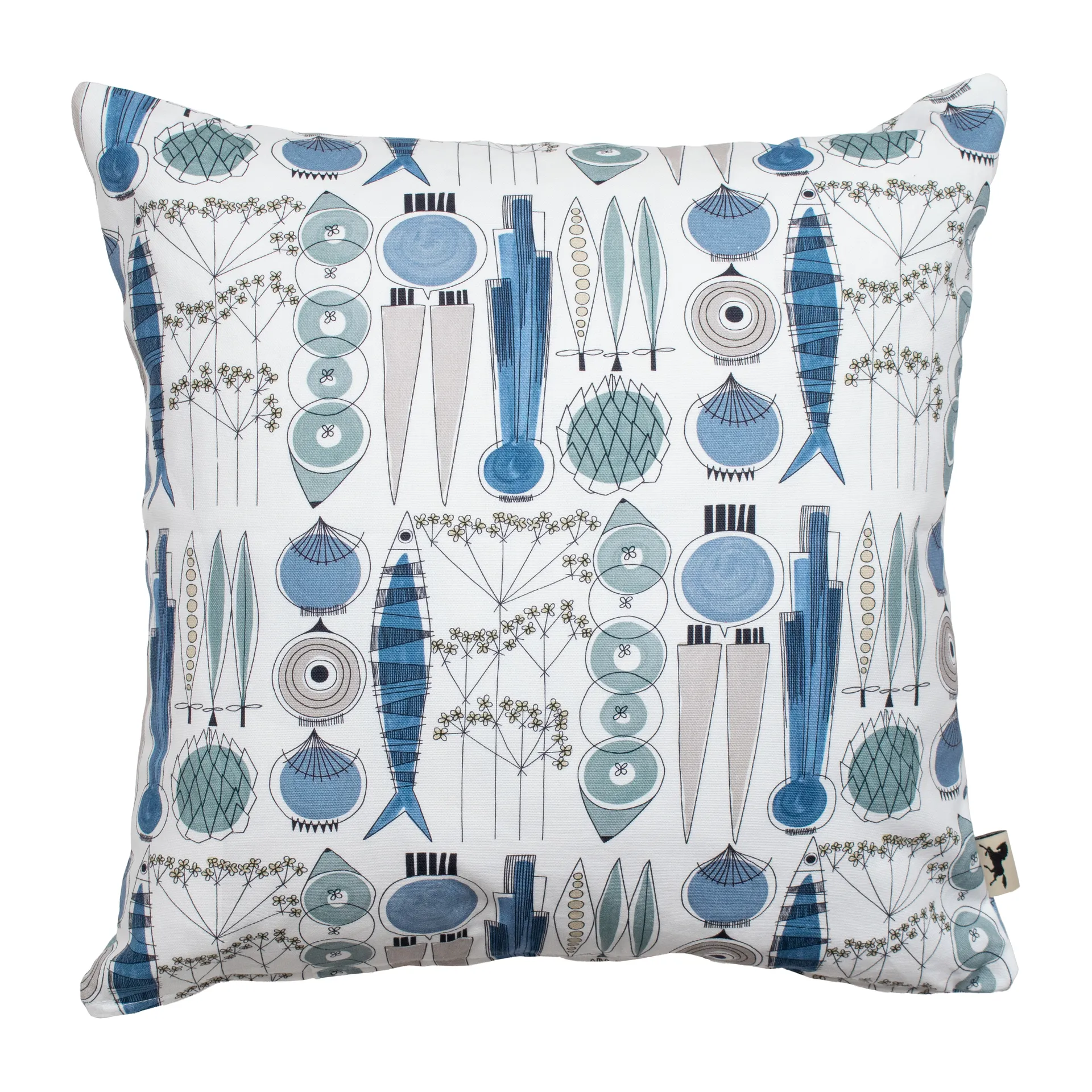 Picknick クッションカバー 47x47 cm, Blue-beige Almedahls | アルメダールズ