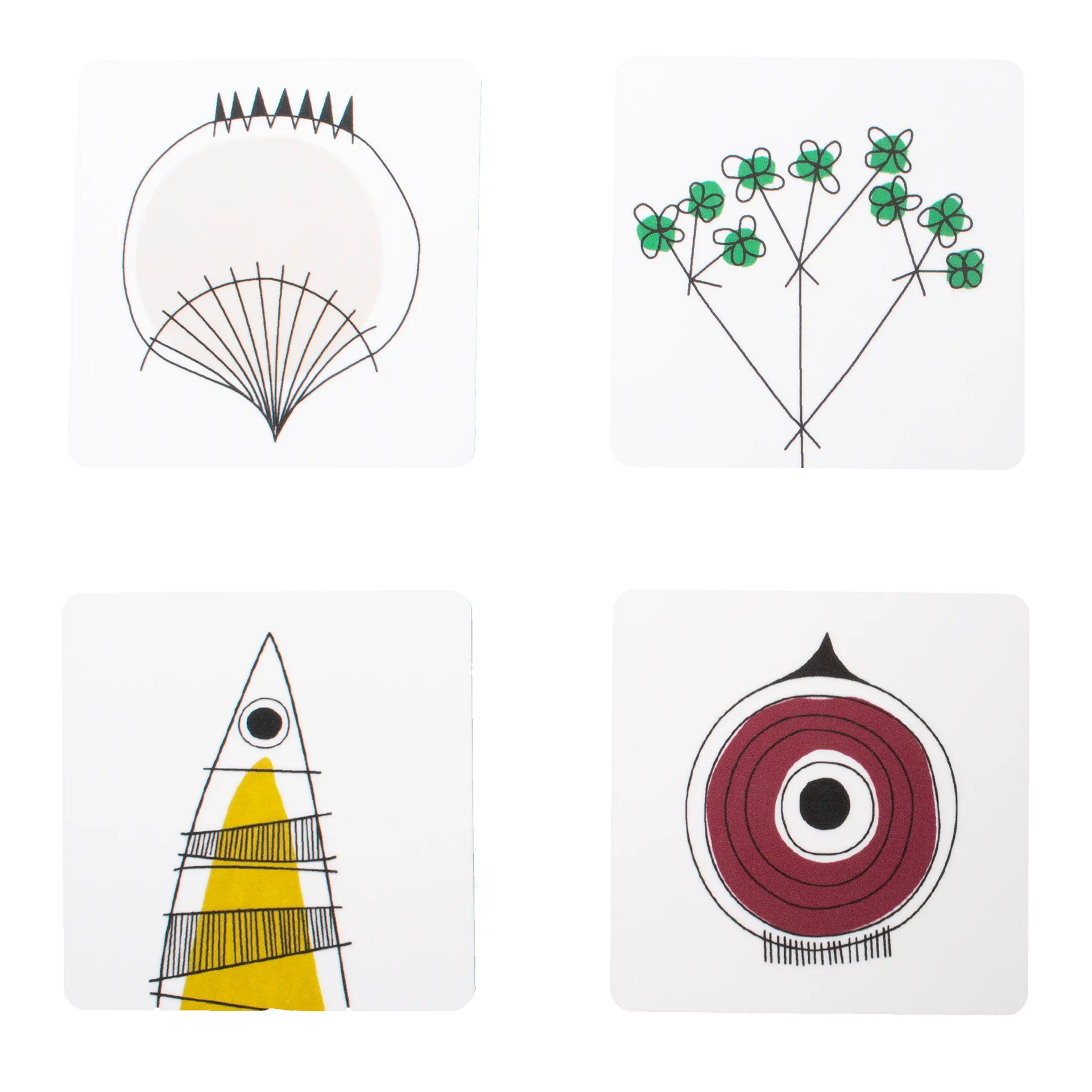 Picknick グラス コースター, Blue-multi Almedahls | アルメダールズ