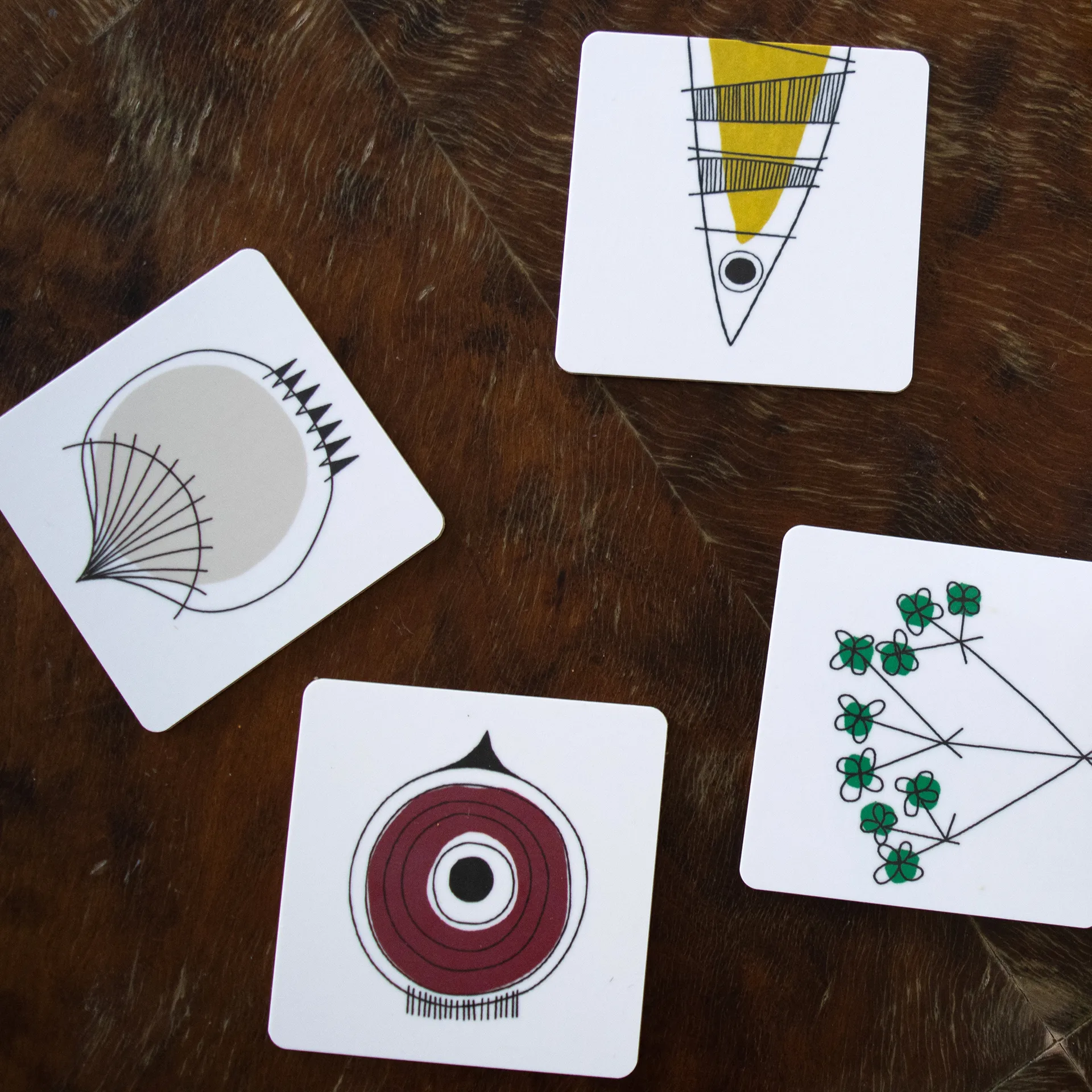 Picknick グラス コースター, Blue-multi Almedahls | アルメダールズ