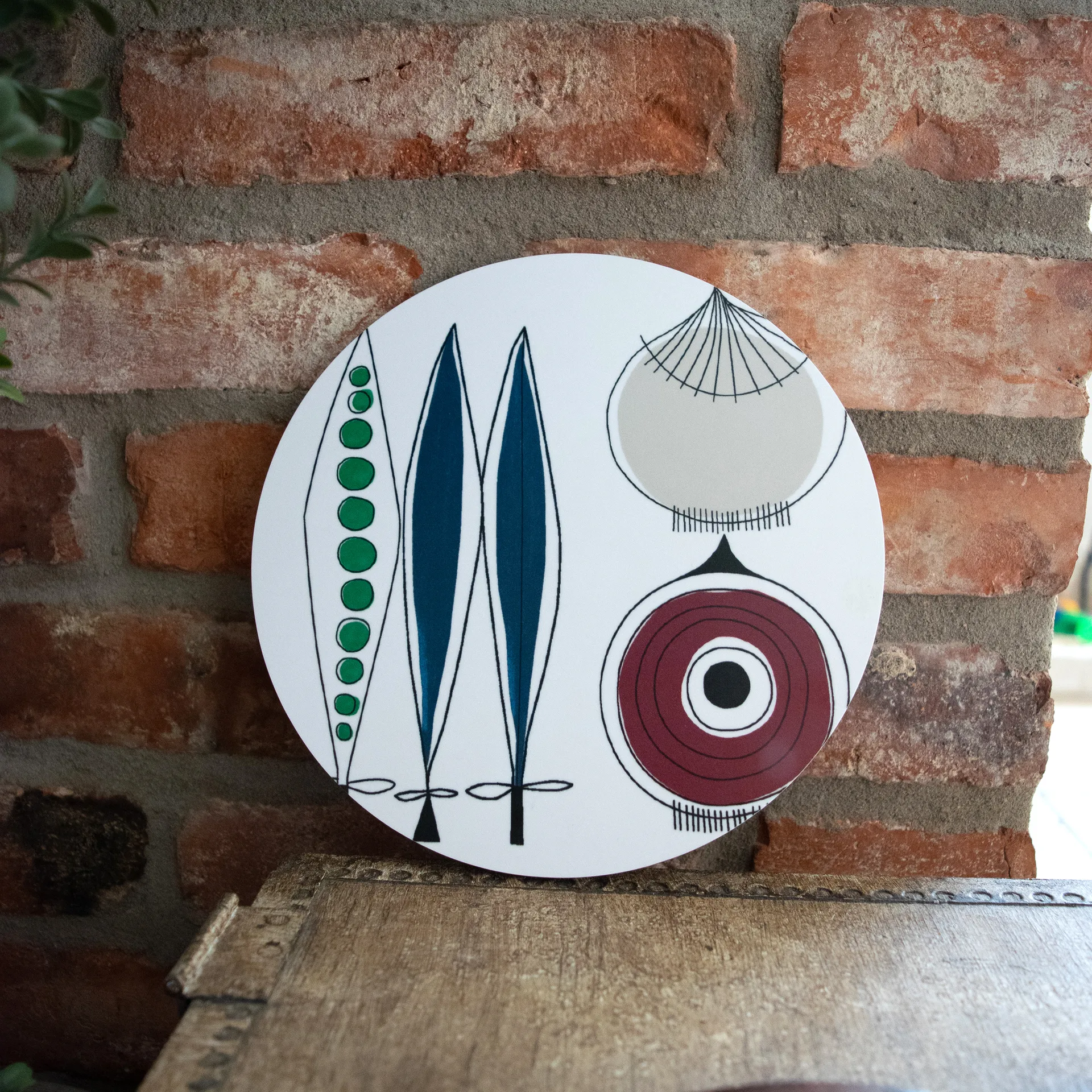Picknick 鍋敷き onion Ø21 cm, blue-multi Almedahls | アルメダールズ