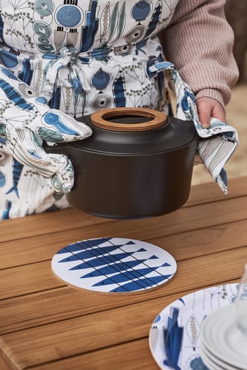 Picknick エプロン small pattern - Blue-beige - Almedahls | アルメダールズ