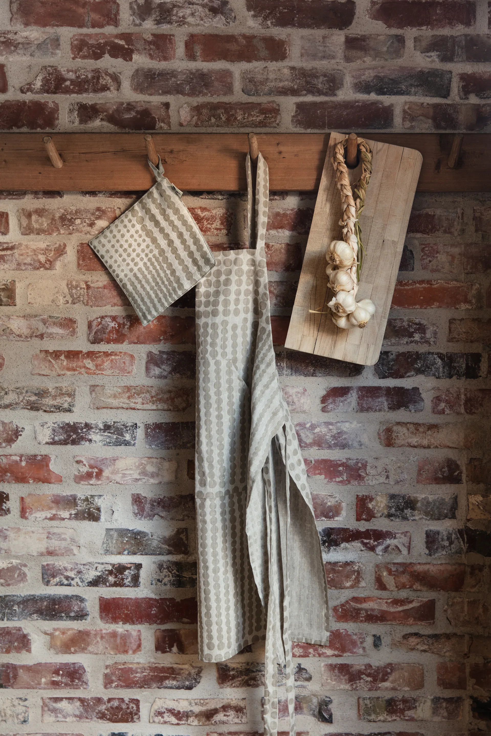 Polka dot エプロン, Natural-taupe Almedahls | アルメダールズ