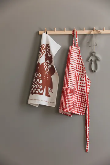 Polka dot エプロン 子供用 - Red-white - Almedahls | アルメダールズ