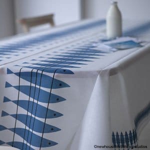 Sill ファブリック, white-blue Almedahls | アルメダールズ