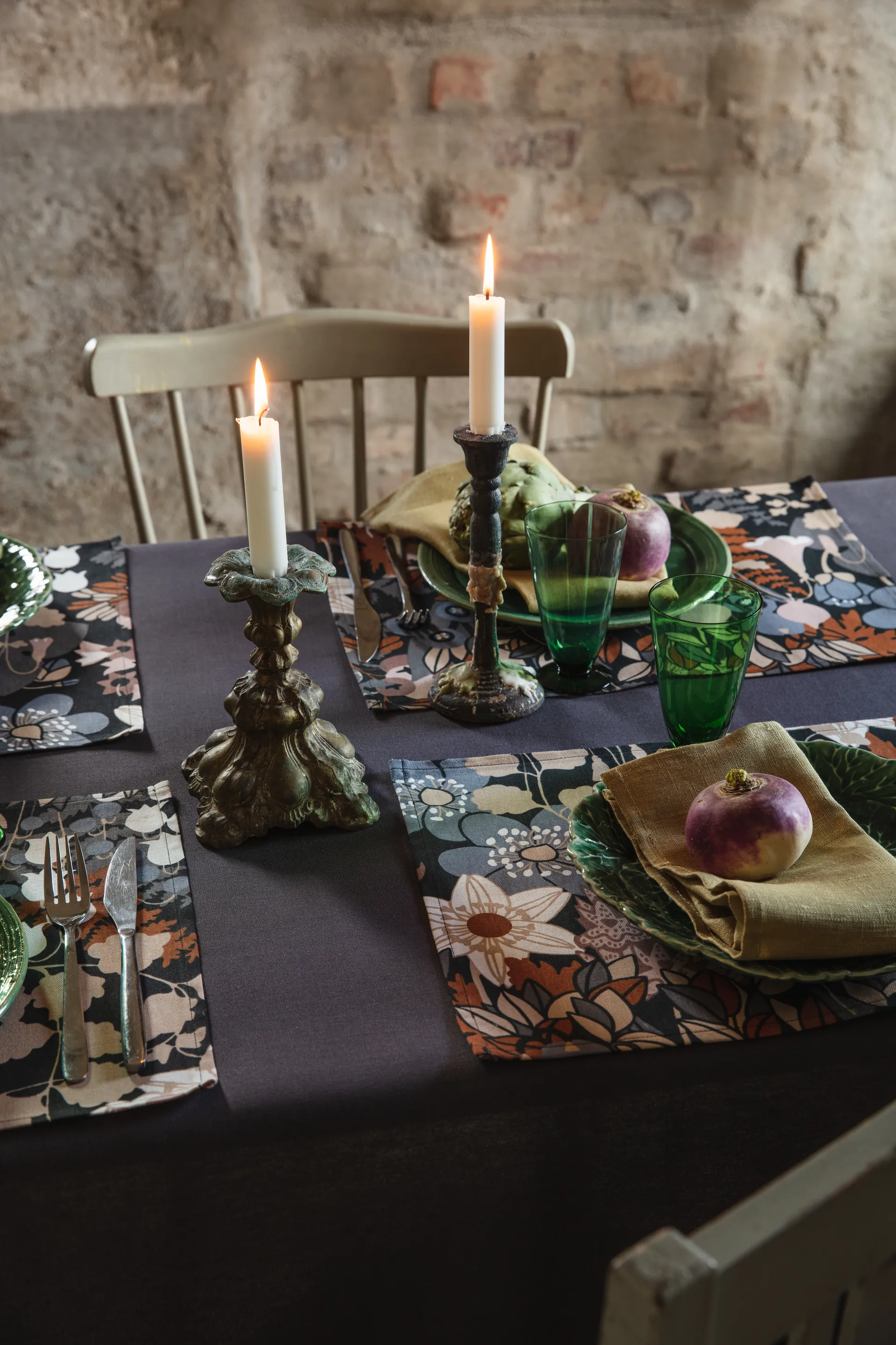 Skogen プレースマット 34x45 cm 2枚セット, Blue-brown Almedahls | アルメダールズ