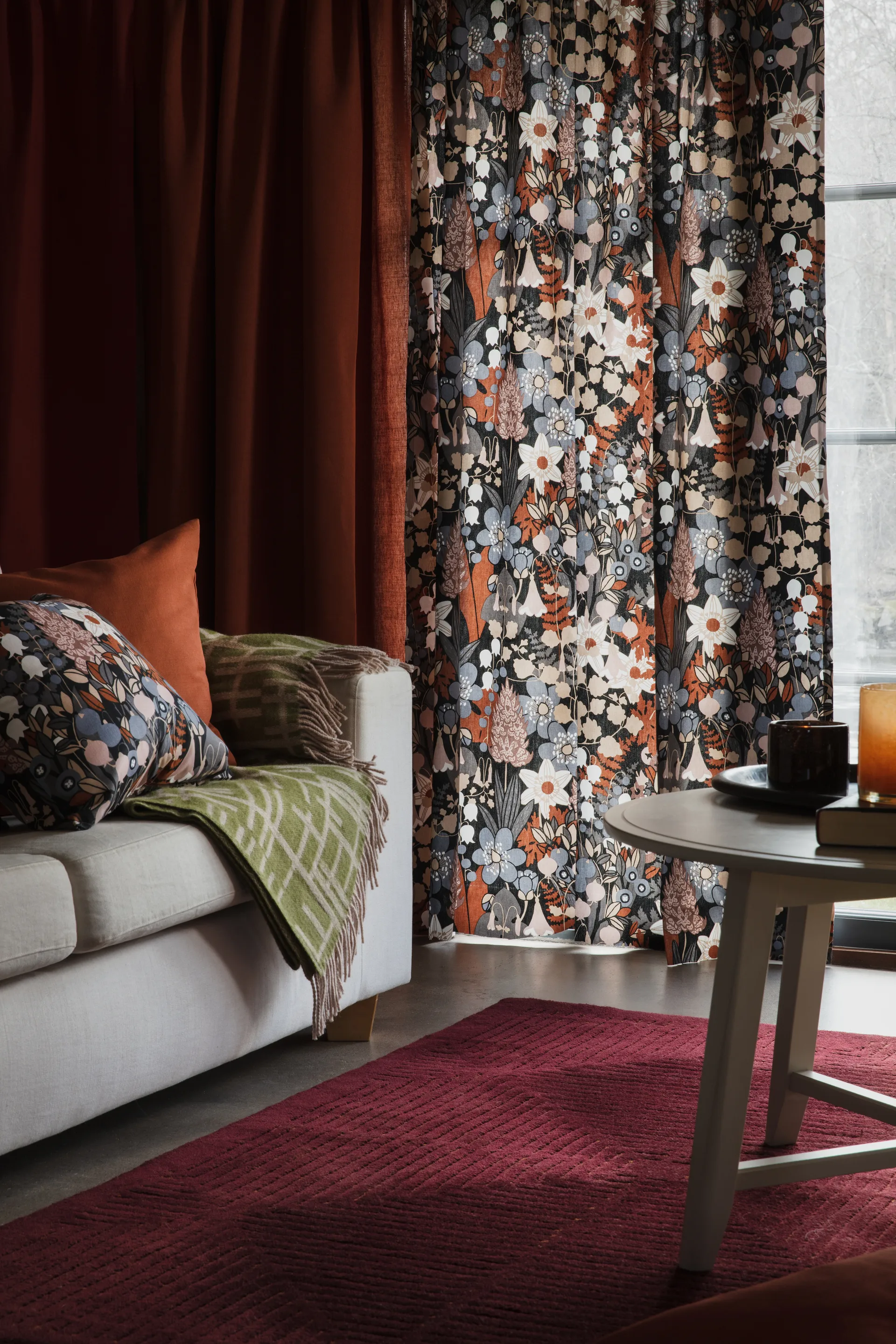 Skogen ファブリック, Blue-brown Almedahls | アルメダールズ