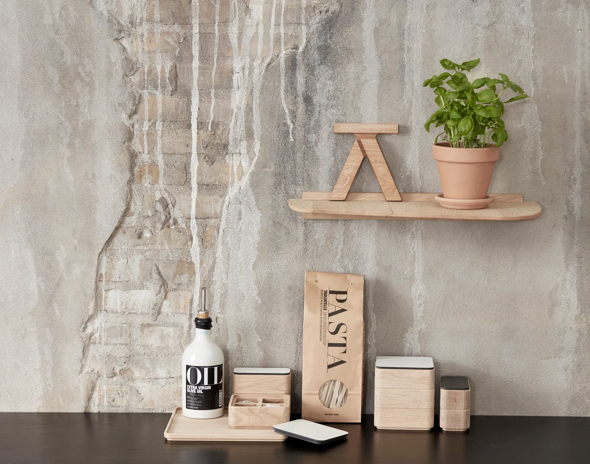 シェルフ 1 ウォールシェルフ 40 cm, Oak Andersen Furniture