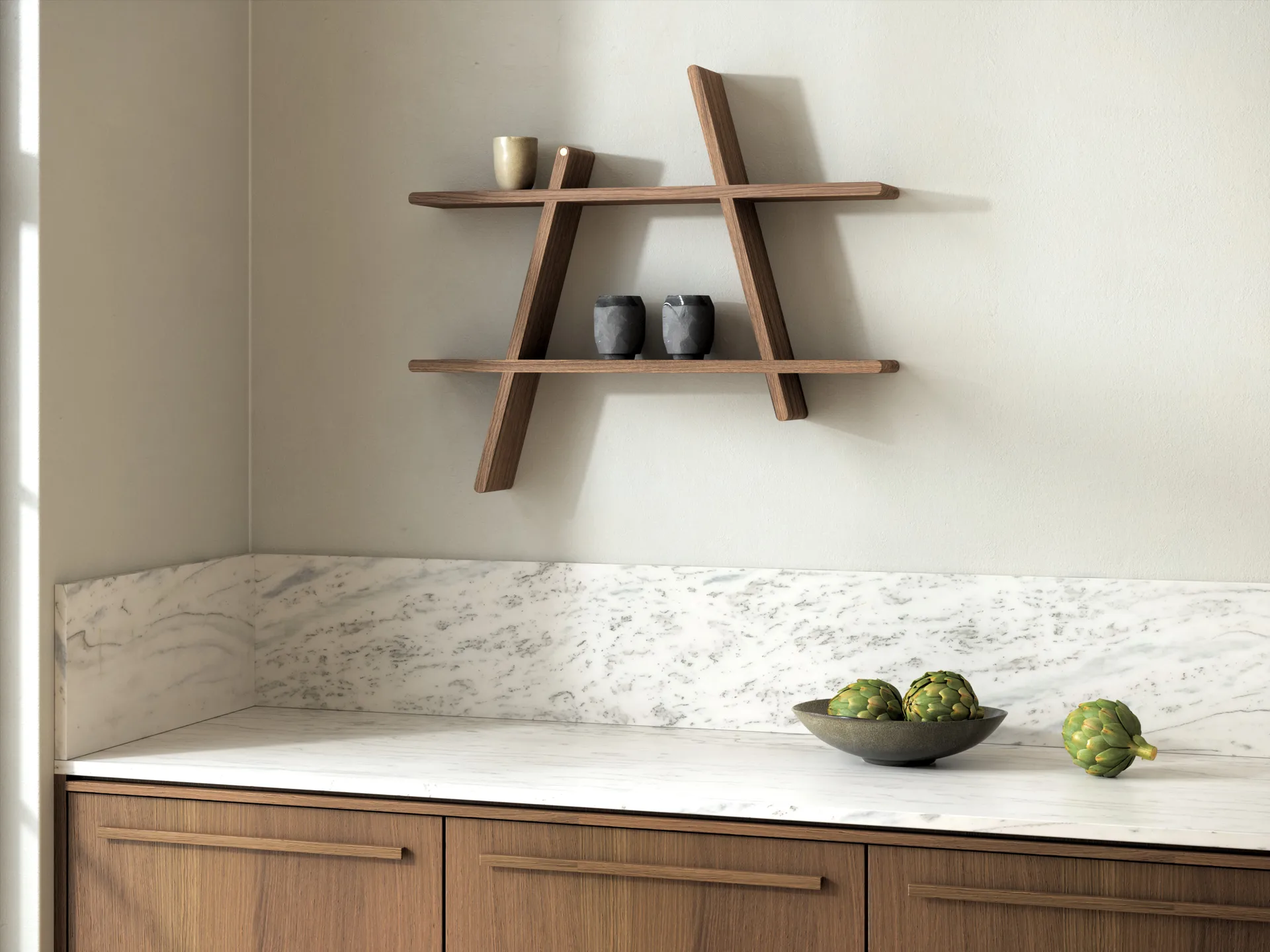 A-シェルフ ウォールシェルフ ミディアム 78x12x67 cm, Ash Andersen Furniture