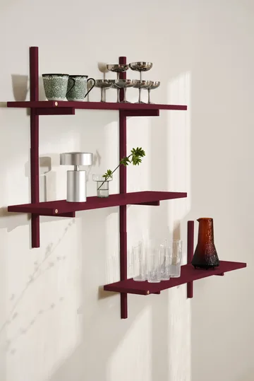 A-Light シェルフ ウォールシェルフ 特別版 - Wine red 90x21x35 cm - Andersen Furniture