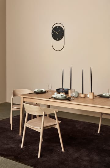 A-Wall 壁時計 41x76 cm - Black-brass - Andersen Furniture