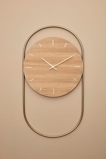 A-Wall 壁時計 41x76 cm - Oak-brass - Andersen Furniture | アンデルセンファーニチャー
