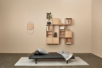 A-Wall 壁時計 41x76 cm - Oak-brass - Andersen Furniture