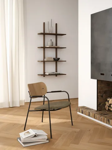 Essence ウォールシェルフ - Smoked Oiled Oak, 70x25x140 cm - Andersen Furniture
