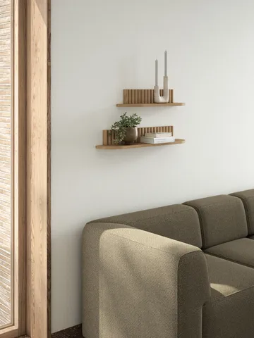 Pillar ウォールシェルフ - Oiled Natural Oak, 78x15x12 cm - Andersen Furniture