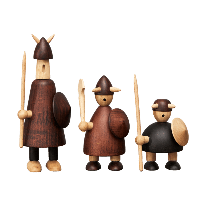 The vikings of Denmark ウッドフィギュア 3ピース - Stained beech - Andersen Furniture | アンデルセンファーニチャー