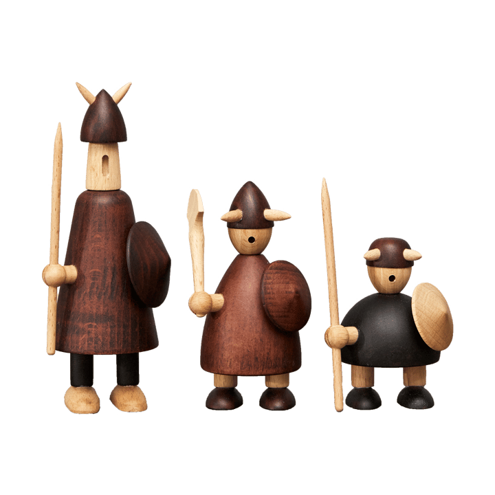 The vikings of Denmark ウッドフィギュア 3ピース - Stained beech - Andersen Furniture