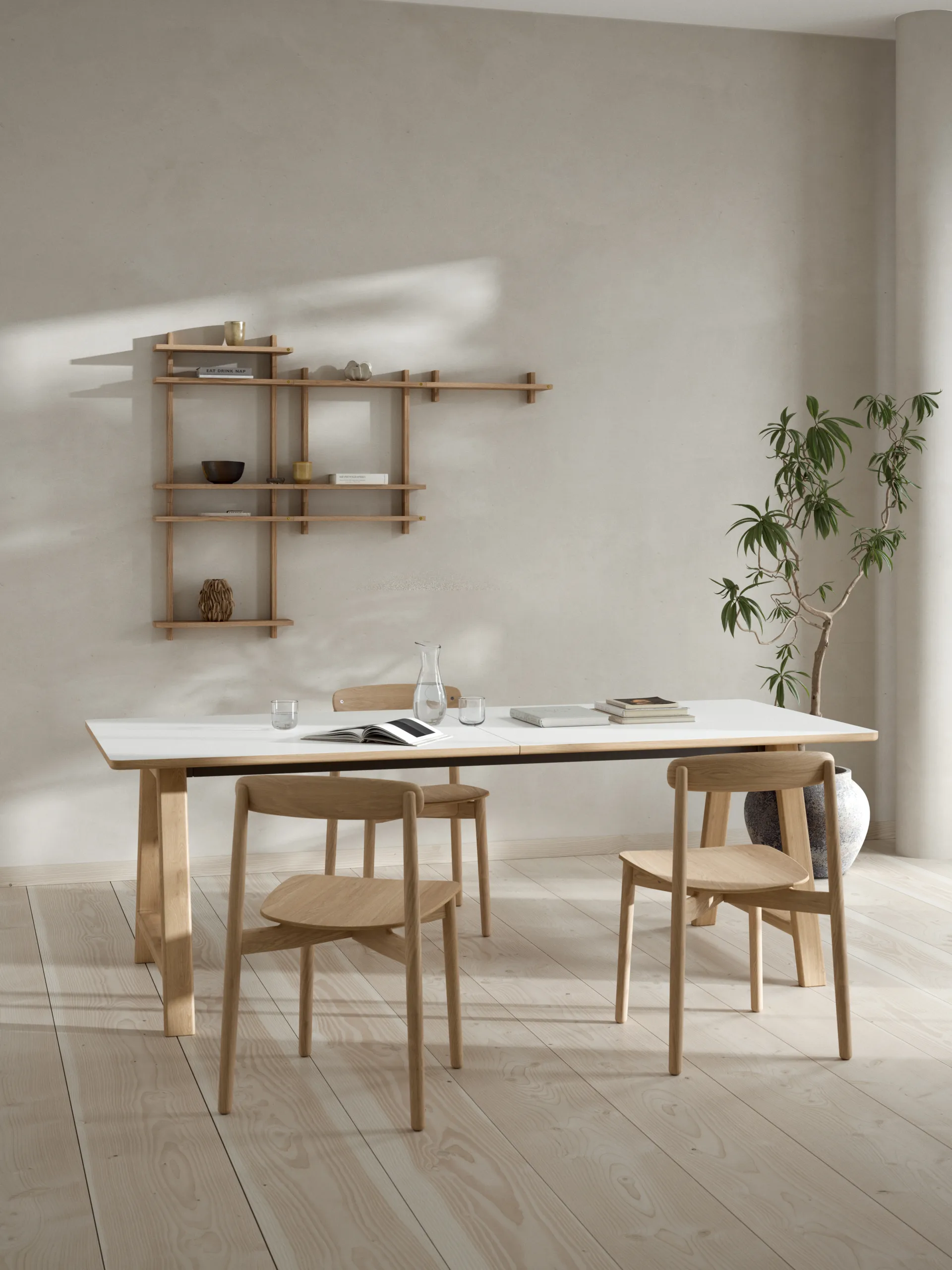 Treat ダブルウォールシェルフ, Oak, 50x12x50 cm Andersen Furniture