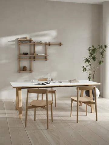 Treat ダブルウォールシェルフ - Oak, 50x12x50 cm - Andersen Furniture