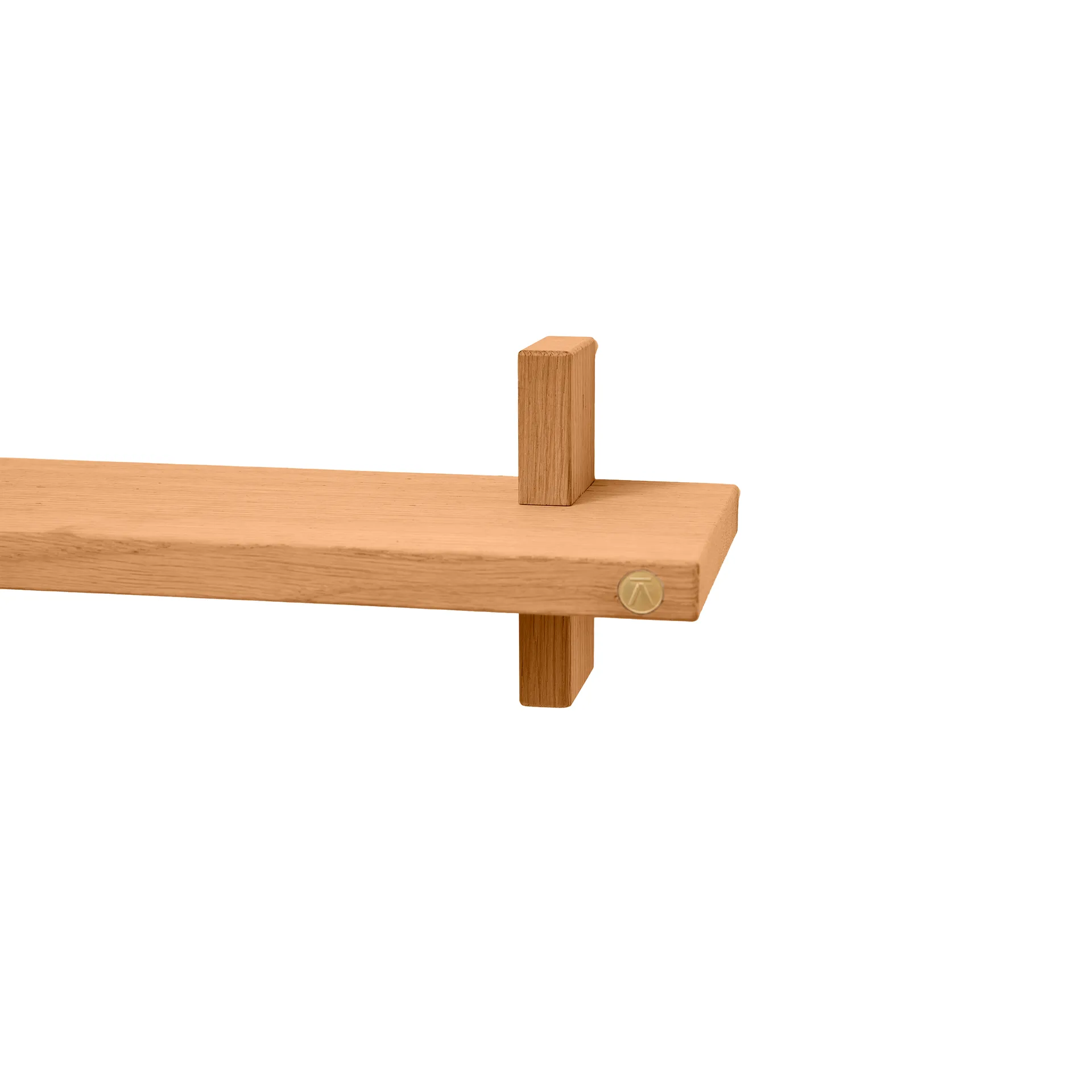 Treat シングルウォールシェルフ, Oiled Natural Oak, 50x12x11.2 cm Andersen Furniture