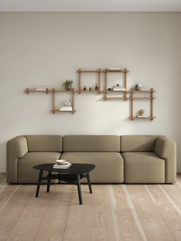 Treat ダブルウォールシェルフ - Oiled Natural Oak, 50x12x50 cm - Andersen Furniture