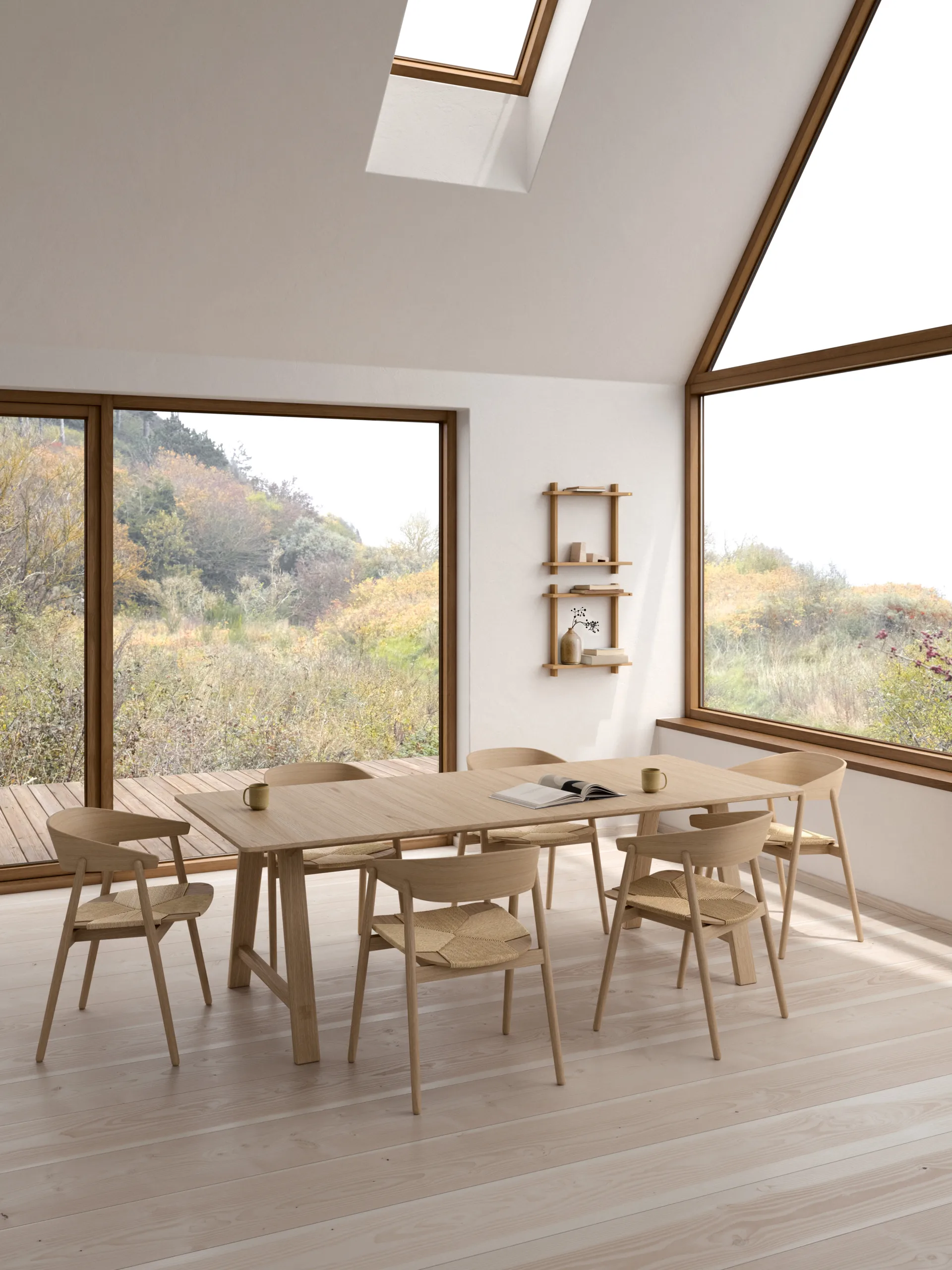 Treat ダブルウォールシェルフ, Oiled Natural Oak, 50x12x50 cm Andersen Furniture