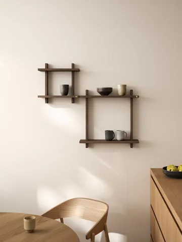Treat ダブルウォールシェルフ - Smoked Oiled Oak, 50x12x50 cm - Andersen Furniture