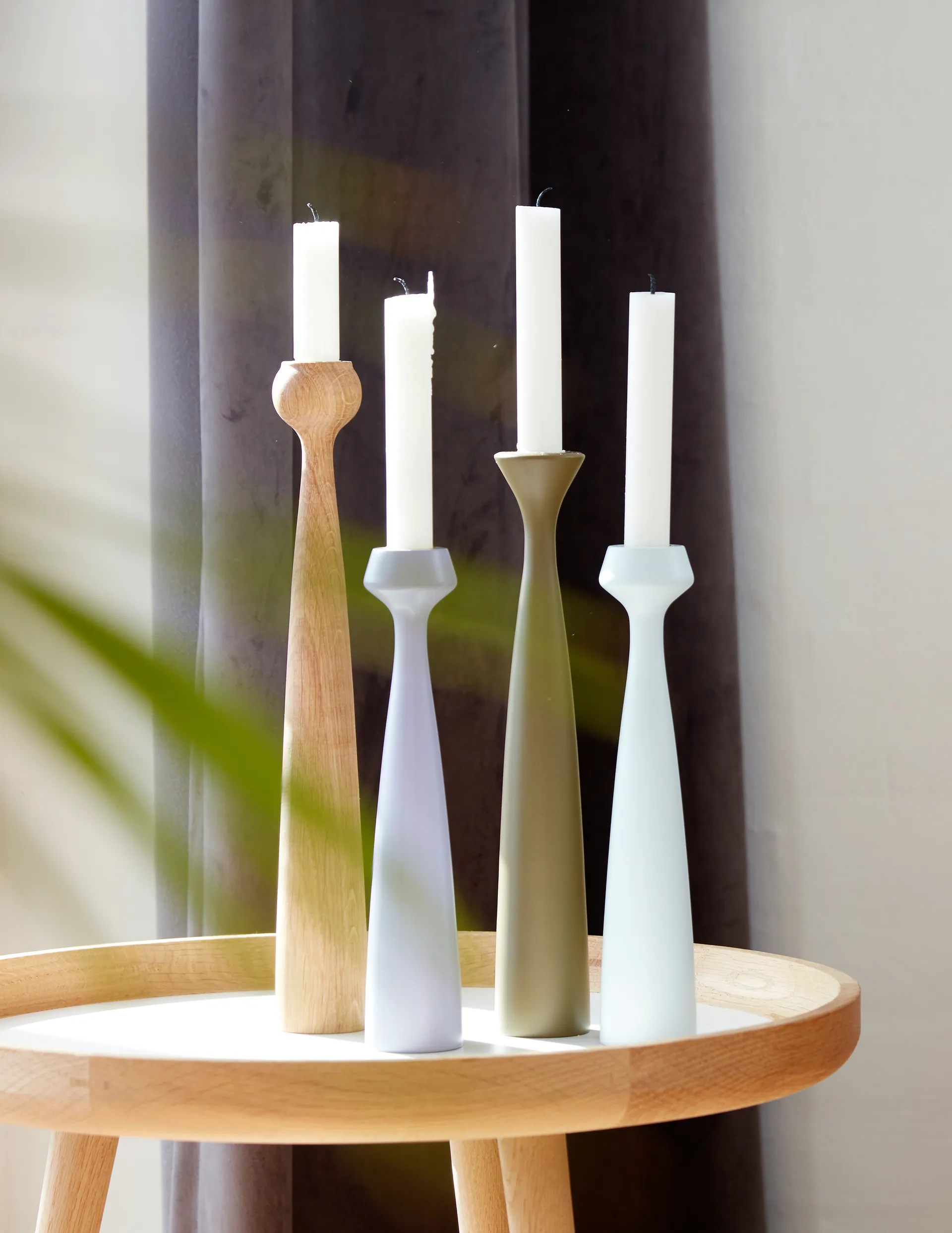 Blossom Tulip キャンドルスティック 33.5 cm, Oiled oak Applicata | アプリカータ