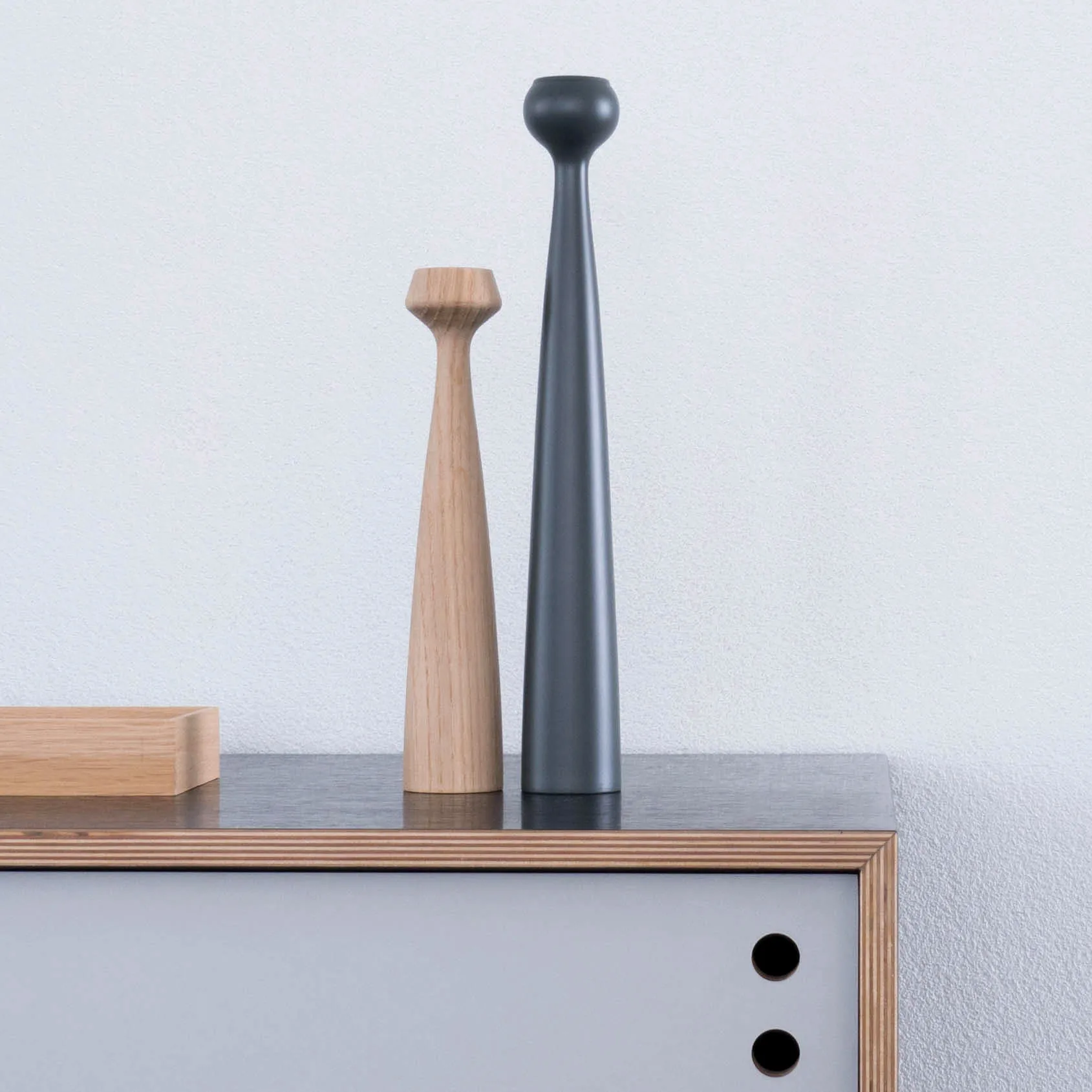 Blossom リリー キャンドルスティック, untreated oak Applicata | アプリカータ