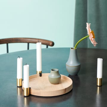 Luna maxi キャンドルスティック - oak-brass - Applicata | アプリカータ