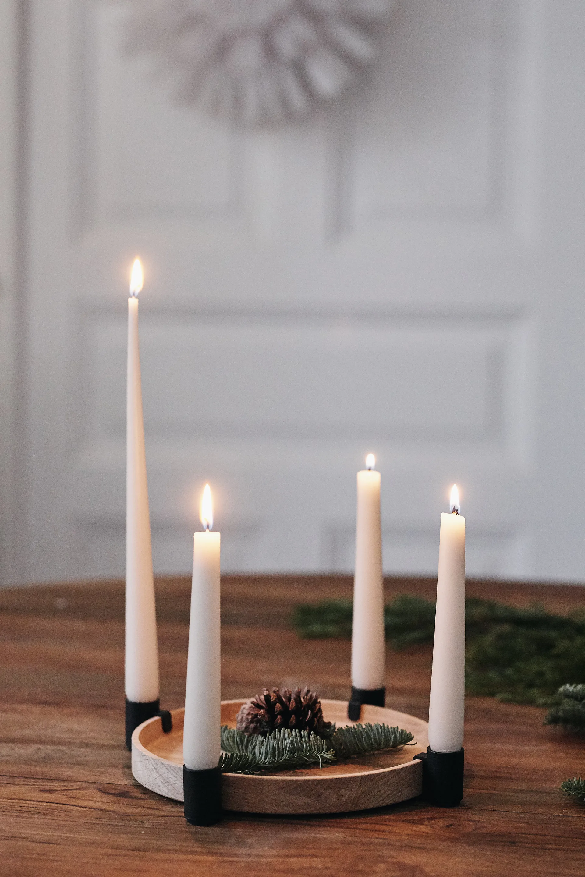 Luna キャンドルスティック, Oak-steel Applicata | アプリカータ