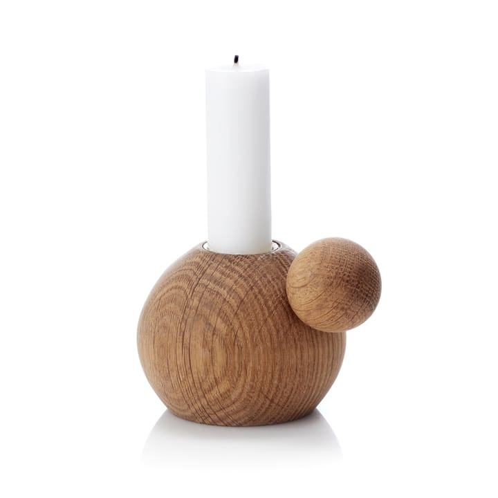 ラウンドNラウンド キャンドルスティック - oiled oak - Applicata | アプリカータ