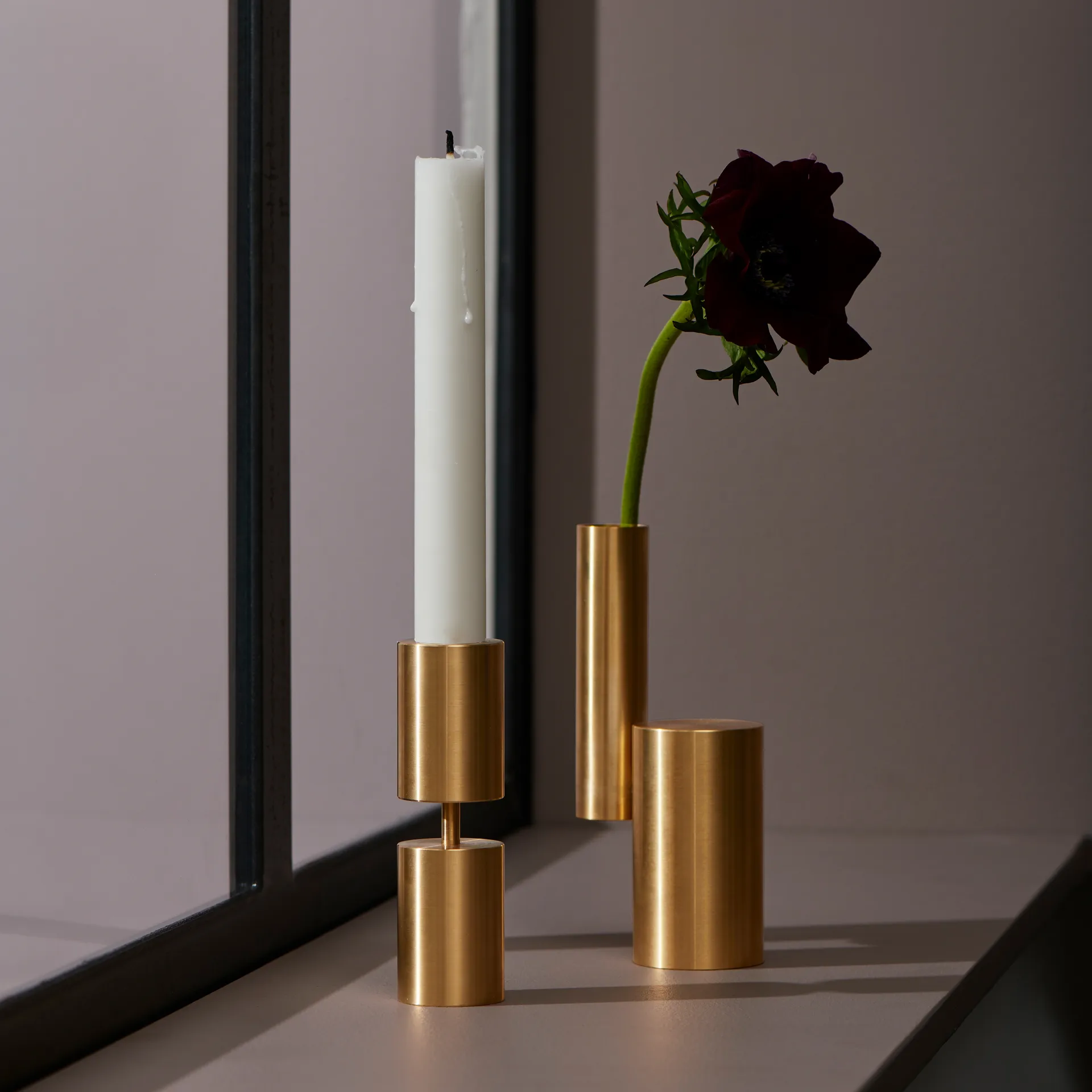 ソリッド キャンドルスティックs, brass Applicata | アプリカータ