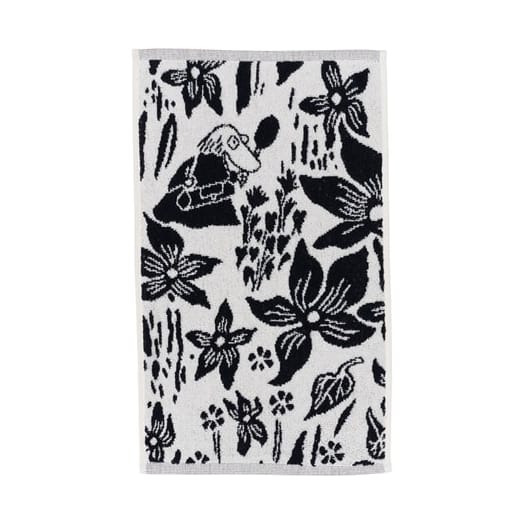 ムーミン タオル 30x50 cm - Lily - black and white - Arabia | アラビア