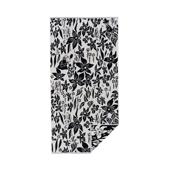 ムーミン バスタオル 70x140 cm - Lily - black and white - Arabia | アラビア