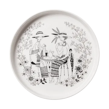 Emilia パイ皿 Ø28 cm - Black-white - Arabia | アラビア