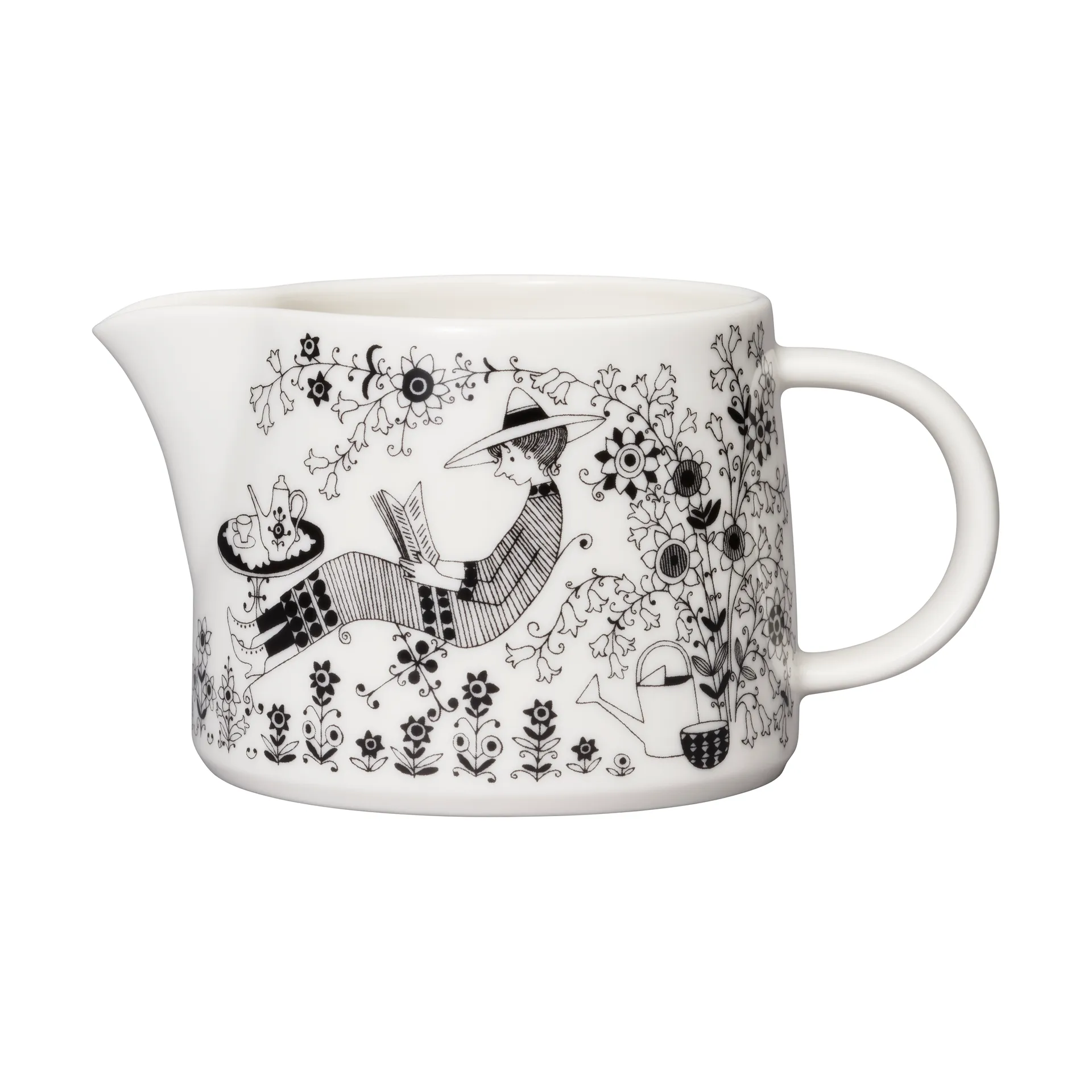 Emilia ポット 35 cl, Black-white Arabia | アラビア