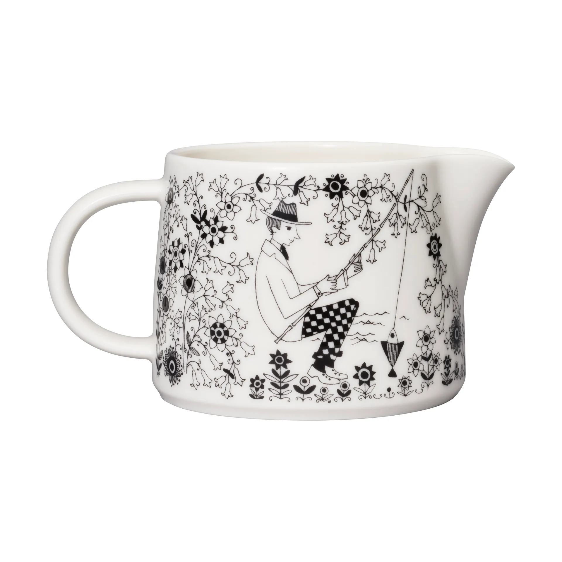 Emilia ポット 35 cl, Black-white Arabia | アラビア