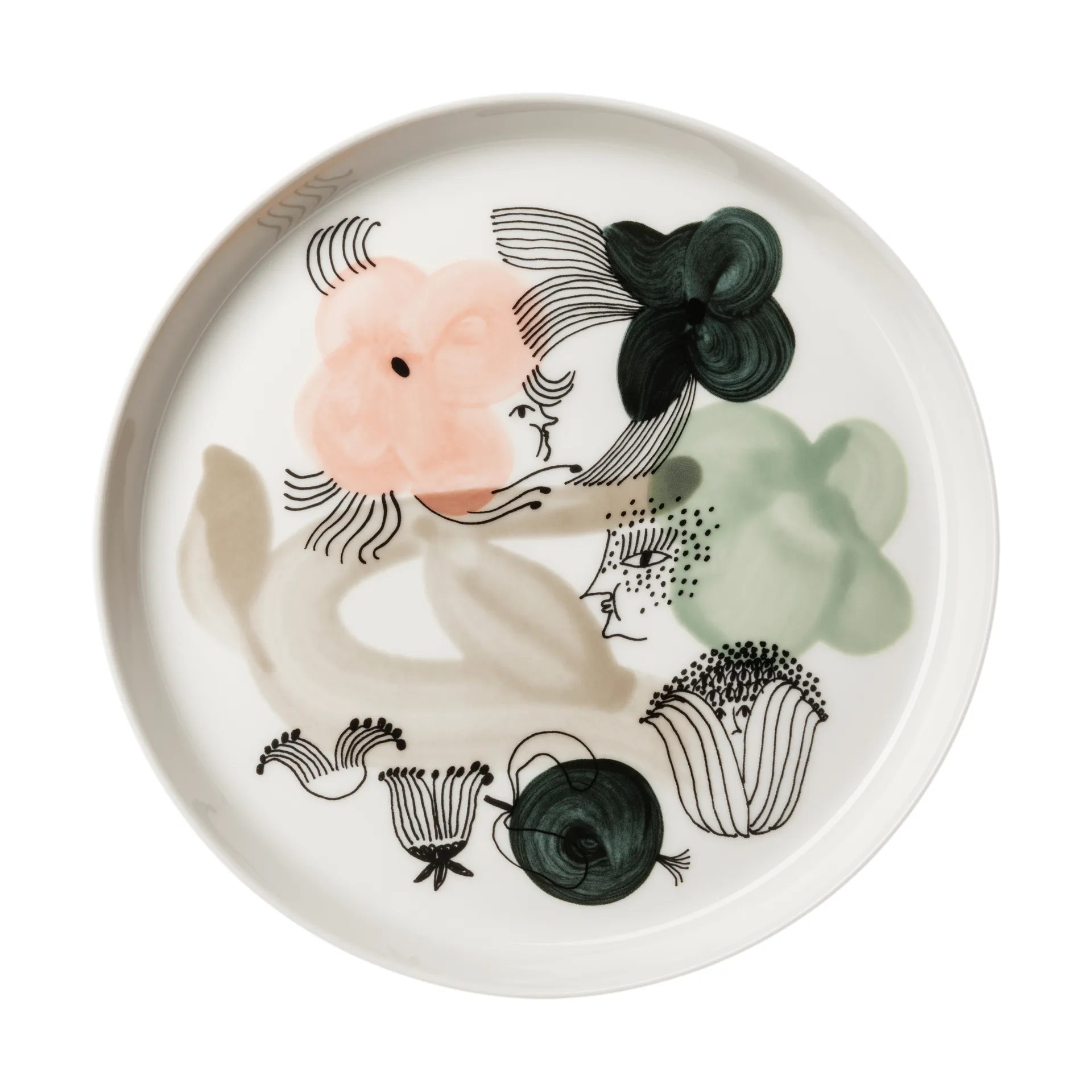 Kukkamaa プレート Ø18.8 cm, Green Arabia | アラビア