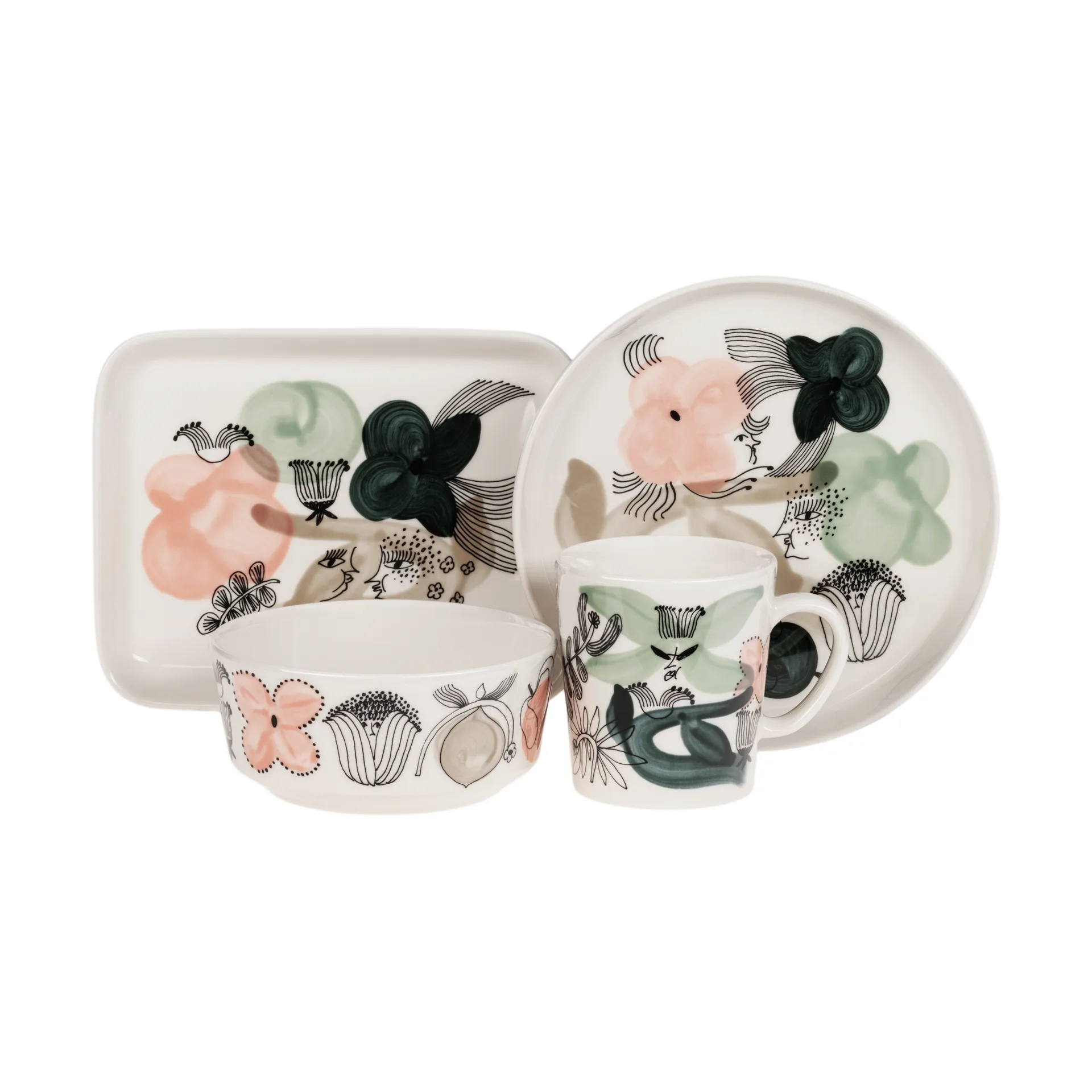 Kukkamaa マグ 30 cl, Green Arabia | アラビア